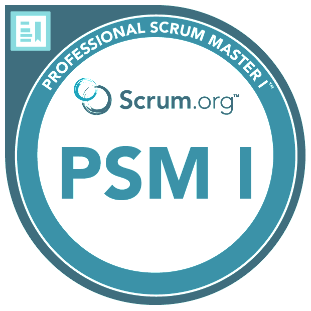 Grafik: Scrum PSM I Badge